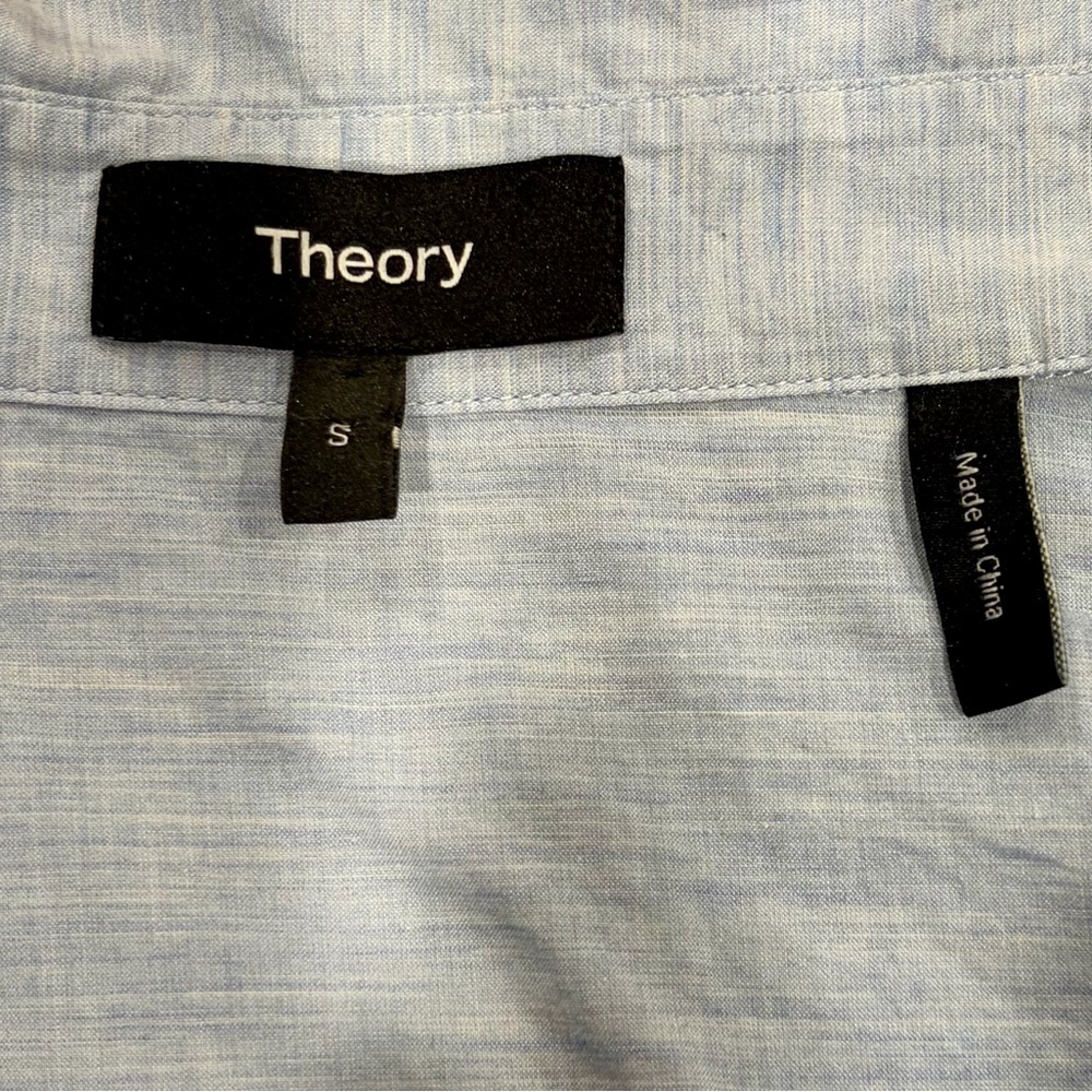 Women's Light Blue Collared Top - Picture 4 of 4